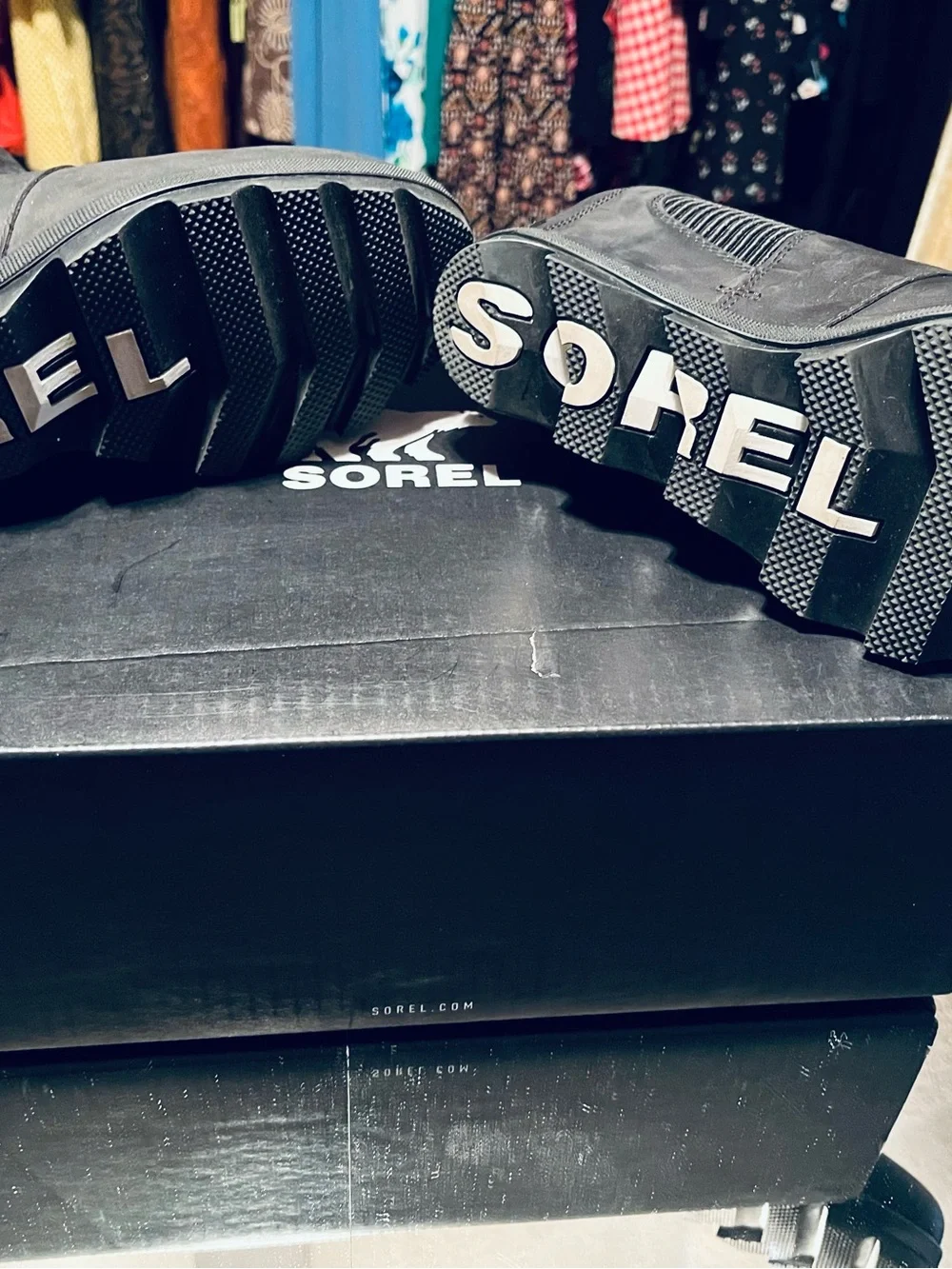 New with tags Sorel Joan Rhapsody Chelsea wedge boot size 9 - Picture 4 of 4